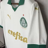 2024/25 Palmeiras 1:1 Quality Away White Fans Soccer Jersey