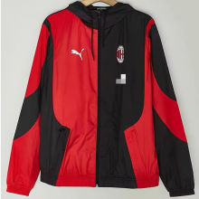 2024/25 AC Red Black Windbreaker