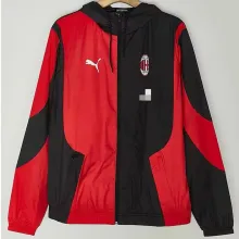 2024/25 AC Red Black Windbreaker