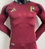 2024/25 Belgium Home Player Version Long Sleeve Jersey