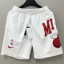 2023/24 Miami Heat White NBA Cotton Pants