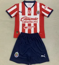 2024/25 Chivas Home Kids Soccer Jersey