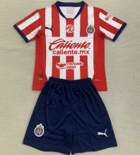 2024/25 Chivas Home Kids Soccer Jersey