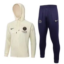 2024 PSG Off White Hoody Zipper Jacket Tracksuit