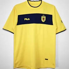 2002 Scotland Away Yellow Retro Soccer Jersey