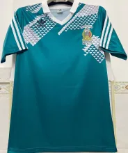 1990 Mexico Home Green Retro Soccer Jersey