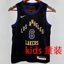 2024/25 Lakers JAMES #6 Black Kids City Edition NBA Jersey