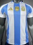2024/25 Argentina Home Player Version Soccer Jersey (Have FlFA World Champion 2022 有胸前章)