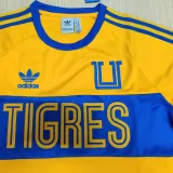 2023/24 U.A.N.L Tiger Retro Style Yellow Fans Jersey