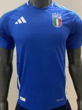 2024 Italy Home Blue Player Version Soccer Jersey
