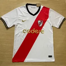 2024/25 River Plate Home White Fans Soccer Jersey