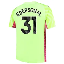 EDERSON M. #31 Man City Goalkeeper Soccer Jersey 2023/24 (League Font) ★★