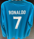 RONALDO # 7 RM 3rd Retro Long Sleeve Jersey 2017/18 (Have All Patch) (2017+12) 全套章 ★★