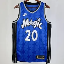 2023/24 Magic FULTZ #20 Royal Blue Retro NBA Jerseys 热压