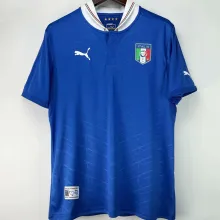 2012 Italy Home Blue Retro Soccer Jersey