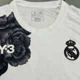 2024/25 RM Y-3 White Fans Soccer Jersey 无广告硅胶版