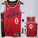 2024/25 Clippers WESTBROOK #0 Red NBA Jerseys