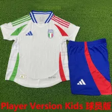 2024/25 Italy Away White Player Version Kids Jersey 球员版童装