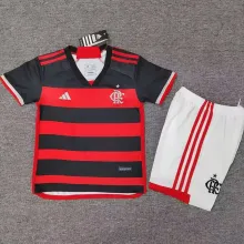 2024/25 Flamengo Home Kids Soccer Jersey