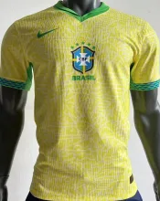2024/25 Brazil Home Yellow Player Version Jersey