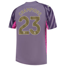 CHAMPIONS #23 Man City Goalkeeper Soccer Jersey 2023/24 (金色字体) ★★