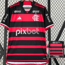 2024/25 Flamengo 1:1 Quality Home Fans Jersey (All Sponsor 全广告)