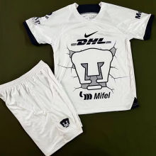 2023/24 Pumas UNAM White Kids Soccer Jersey