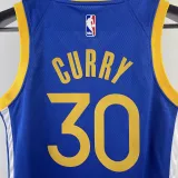 Warriors CURRY #30 Blue Kids NBA Jersey 热压