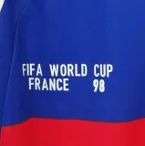 ZIDANE #10 France Home Blue Retro Soccer Jersey 1998 (右胸带小字) ★★