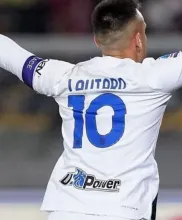 LAUTARO #10 In Milan Away White Fans Jersey 2023/24 有号下广告 ★★