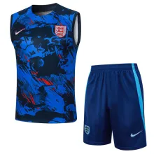 2024 England Blue Inkjet Vest Training Jersey(A Set)喷墨