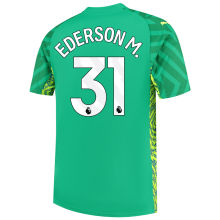 EDERSON M. #31 Man City Goalkeeper Soccer Jersey 2023/24 (League Font) ★★
