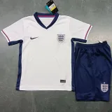 2024/25 England Home White Kids Soccer Jersey
