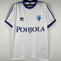 1982 Finland Home White Retro Soccer Jersey