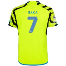 SAKA #7 ARS 1:1 Quality Away Fans Jersey 2023/24 (UCL Font) ★★