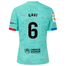 GAVI #6 BA 1:1 Third Blue Fans Soccer Jersey 2023/24 (LaLiga Font 西甲字体) ★★