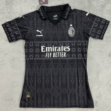 2023/24 AC Milan x PUMA x Pleasures 4Th Black Women Soccer Jersey 女