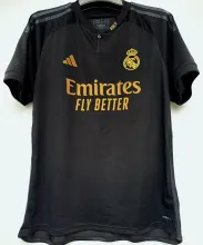 2023/24 RM 1:1 Quality Third Black Fans Soccer Jersey