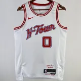 2023/24 Rockets WESTBROK #0 White City Edition NBA Jerseys
