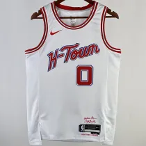 2023/24 Rockets WESTBROK #0 White City Edition NBA Jerseys