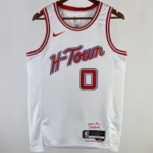 2023/24 Rockets WESTBROK #0 White City Edition NBA Jerseys