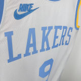 2025 Lakers JAMES JR. #9 White Retro NBA Jerseys 热压