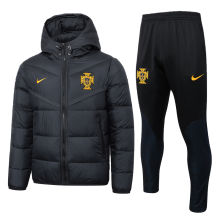 2024 Portugal Black Cotton Jacket （A Set）