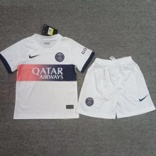 2023/24 PSG Away White Kids Soccer Jersey
