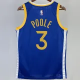 2023/24 Warriors POOLE #3 Blue NBA Jerseys
