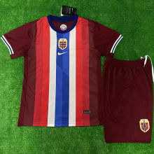 2024/25 Norway Hoem Red Kids Soccer Jersey