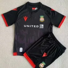 2023/24 Wrexham Third Black Kids Jersey 雷克瑟姆