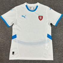 2024/25 Czech Away White Fans Soccer Jersey