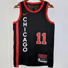 2023/24 Bulls DEROZAN #11 Black City Edition NBA Jerseys 热压