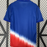 PULISIC #10 U.S 1:1 Quality Away Blue Red Fans Soccer Jersey 2024/25 ★★